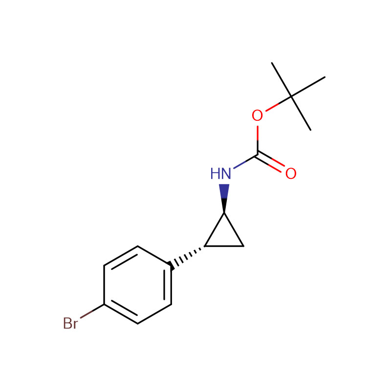 (1S,2R)-терт-бутил-2-(4-бромофенил)циклопропилкарбамат Cas: 907196-11-6