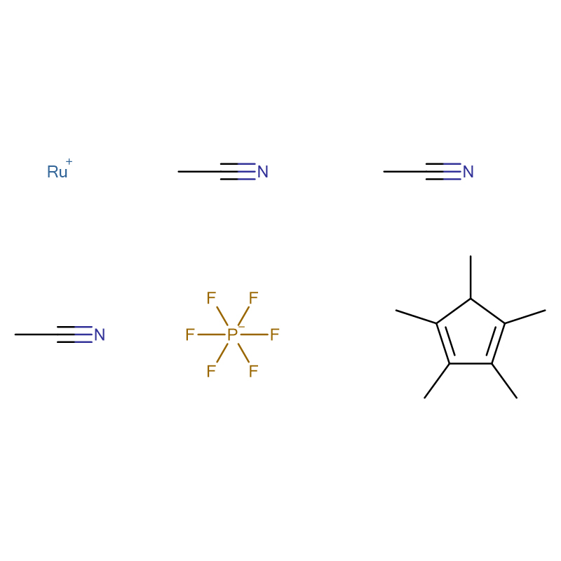 Pentametielsiklopentadienieltris (asetonitriel)rutenium(II) heksafluorfosfaat Cas:99604-67-8 Geel Oranje Poeder