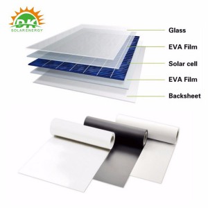 Painel solar de backsheet forte para produção de energia confiável e sustentável