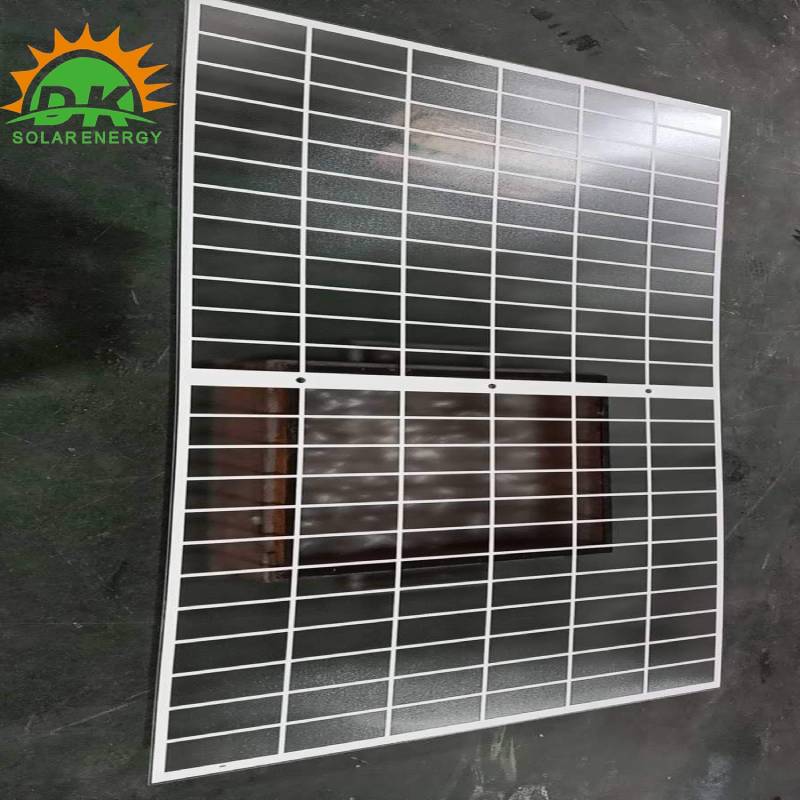 Malha branca ou preta de vidro duplo traseiro solar de 2 mm para painel BIPV / painéis solares bifaciais.