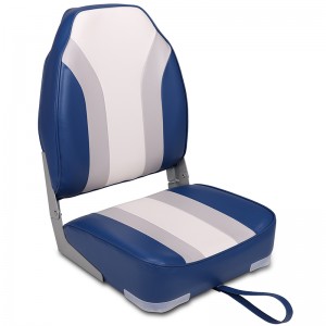 Foldable High Back Fishing Boat Seat with High-Compression Foam Cushion