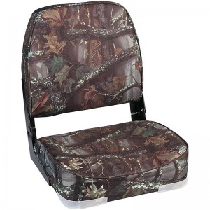 Camouflage Low Back Folding Boat Seat for Fishing