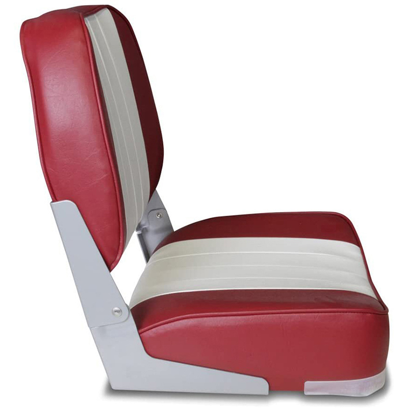 Foldable Low Back Boat Seat for Fishing and Boating