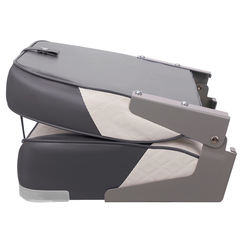 Low Back Boat Seat with Foldable Backrest
