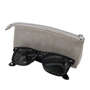 XHP-053 iz PU usnja po meri, ročno izdelana mehka ženska torbica za očala, tulec za sončna očala