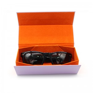 W03 Персонализиран размер цветен голям ръчно сгъваем калъф за очила правоъгълен калъф за очила
