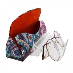 W115 Handmade sunglasses triangle case with logo Optical Case Supplier