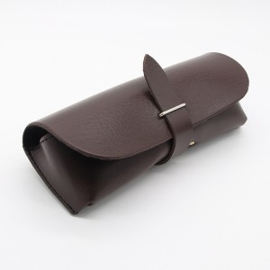 XHP-008 leather sêft oanpast each glêzen koffer Sunglasses Case Box