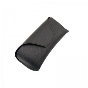XHP-011 PVC-läder svart Designerglasögon Fodral Glasögonskydd