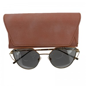 XHP-028 Usnjena torbica za sončna očala Personalizirana usnjena torbica za moška očala, ženske