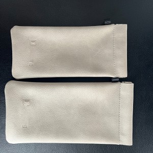 XHP-027 Factory Customized Rectangular Handmade PU Leather Folding Glasses Case