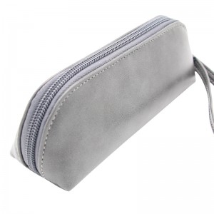 XHP-060 custom carry belt zipper sunglasses travel case soft glasses case leather eyeglass case
