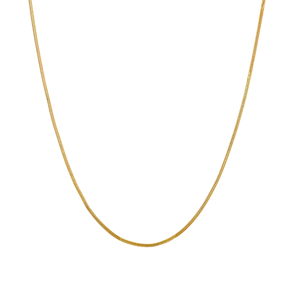 X&H Fashion 18K Real Gold Snake Bone Chain Ladies Featured Image