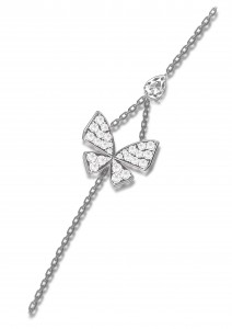 oem odm custom design 925 sterling silver women fashion butterfly bracelet and necklace