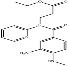 3-[(3-amino-4-methylamino-benzoyl) pyridin-2-yl-amino]-