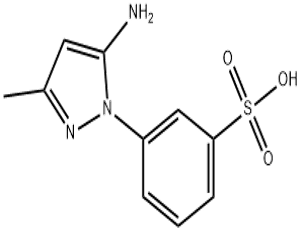 3-(5-امينو-3-ميٿيل-1H-pyrazol-1-yl) بينزين سلفونڪ اسيد