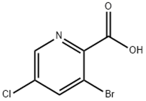 3-бромо-5-хлоропиридин-2-карбоксилна киселина