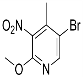5-brom-2-metoksi-3-nitro-4-pikolinas