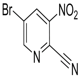 5-бром-3-нітропіридин-2-карбонітрил