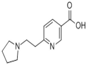6-(2-Pyrrolidin-1-yl ethyl) निकोटिनिक एसिड