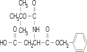Boc-L-аспарагинова киселина 1-бензилов естер