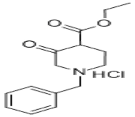 Этил N-бензил-3-оксо-4-пиперидин-карбоксилат гидрохлорид