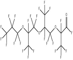 Perfluoro (2,5,8-trimethyl-3,6,9-trioxadodecanoyl) fluoride