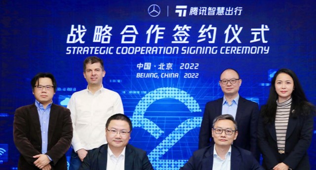 Mercedes-Benz en Tencent berikke partnerskip