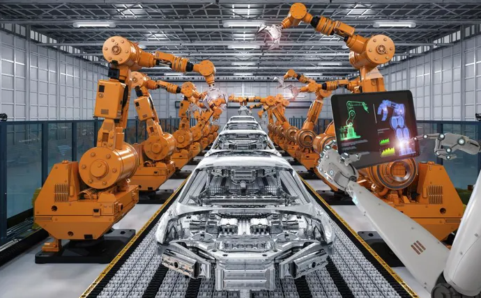 Automatizarea producției auto este foarte solicitată.Companiile listate cu roboți industriali se adună pentru a colecta comenzi