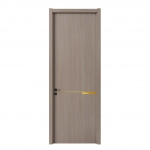 Modern Solid Core Technological Wood Veneer Interior Door for Apartment