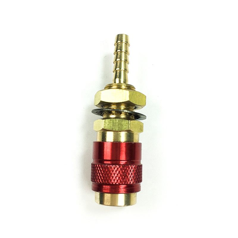 6mm Brass Water Cooled & Gas Adapter Quick Connector Fitting For TIG Welding Torch