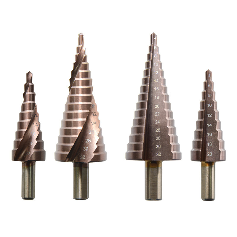 Ihe dị elu HSS Spiral Grooved Center Pagoda Drill Bit For Metal Drilling