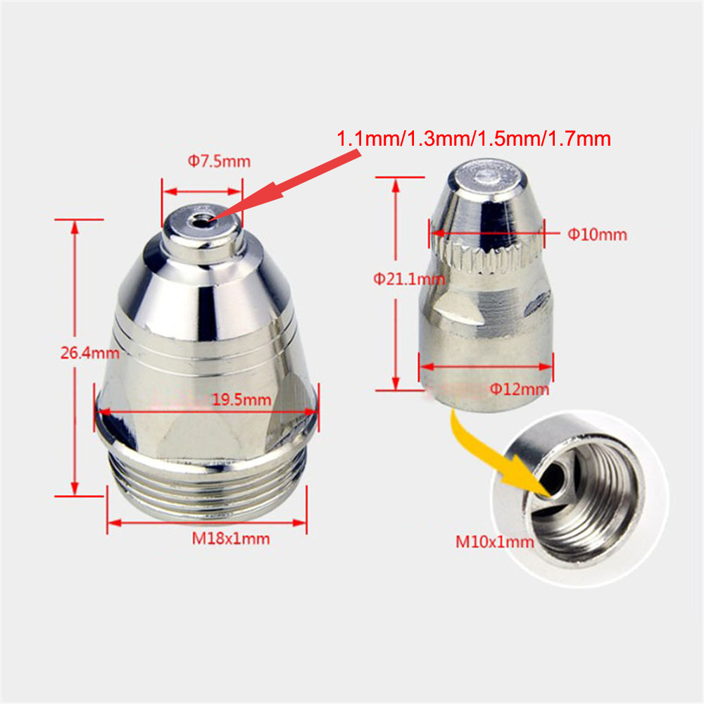 P80 Plasma Secans Facem Consumable Secans CNC 60A 80A 100A P80 Plasma Torch Shield Cup Indicium Electrode Nozzle