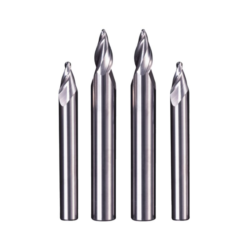 Tungsten Steel Double-edged Taper Ball Cutter End Mill