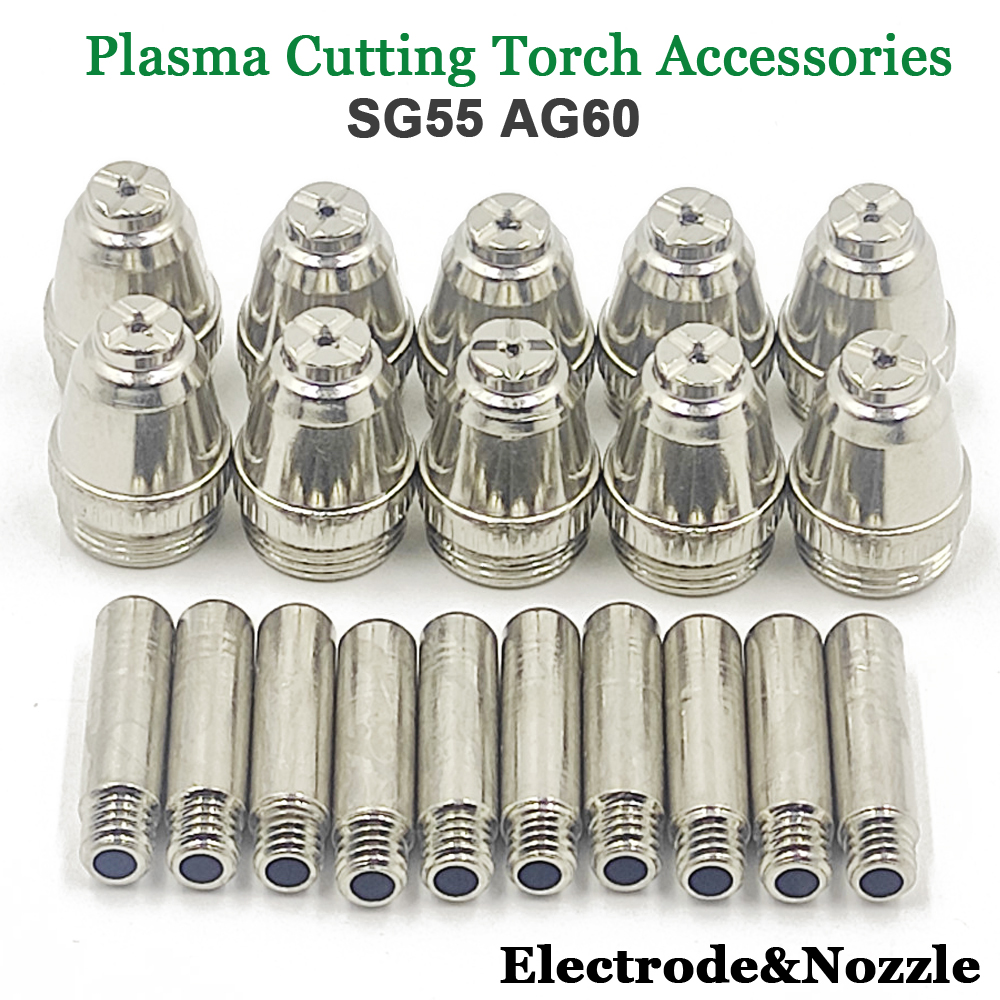 Innealan tàthaidh inneal gearraidh plasma stuthan consumables tàthadh nozzle electrodes Accessories AG60 SG-55 WSD60