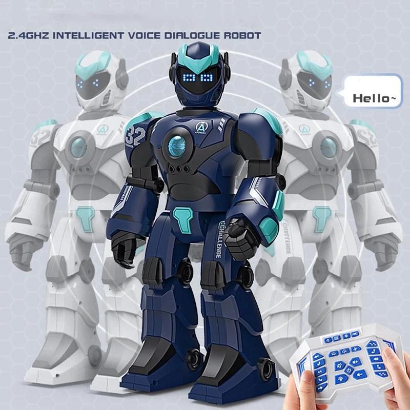 BG1532 Edukazzjoni Bikrija Smart Voice Ġest Kontroll Induzzjoni Tfal Programmazzjoni Robot Ġugarelli Mudell