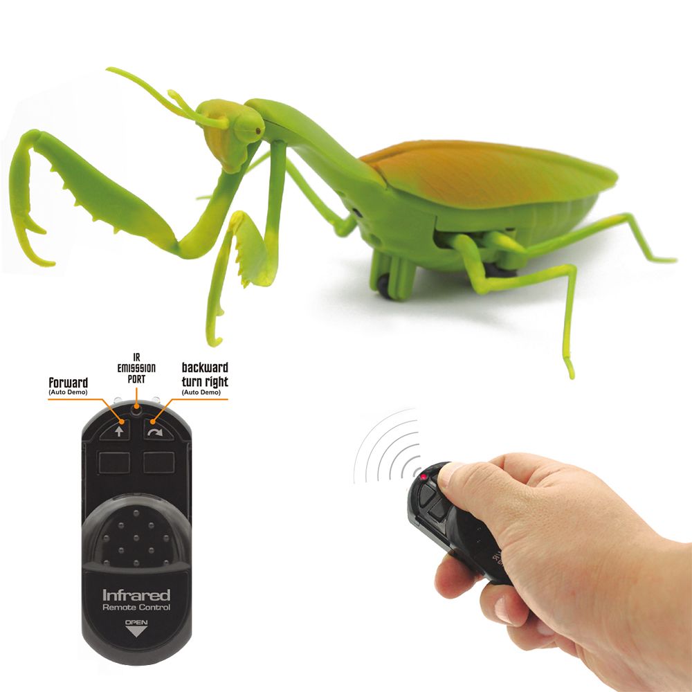 Детский образовательный пульт, реалистичная пластиковая игрушка-насекомое, радиоуправляемая фабрика богомолов с ИК-управлением