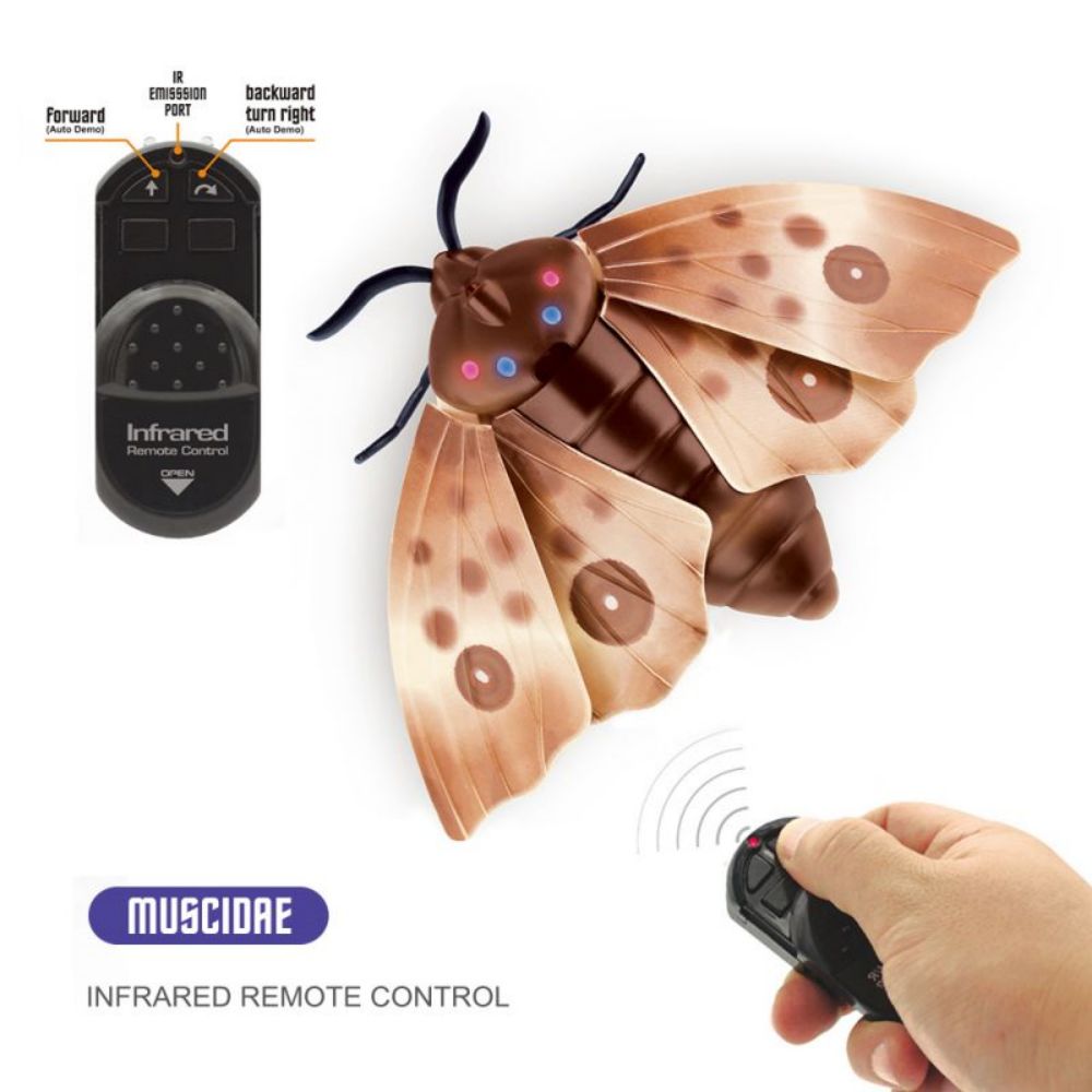 3 Kanal Infrarout Mini rc fléien Insekt Spillsaachen Moth mat CPC Zertifikat