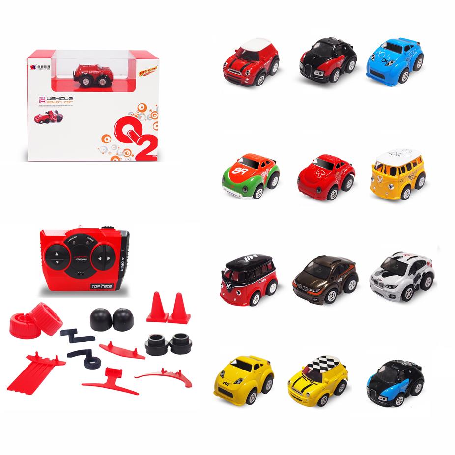 juguetes para los ninos 2023 cute 5cm mini size drifting micro rc car with roadblock part