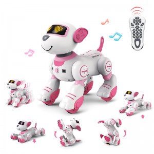 BG1533 Infared programmējams daudzfunkcionāls automātiskais demonstrācijas vieds sekošanas mājdzīvnieku inteliģentais robotu suņu kucēns