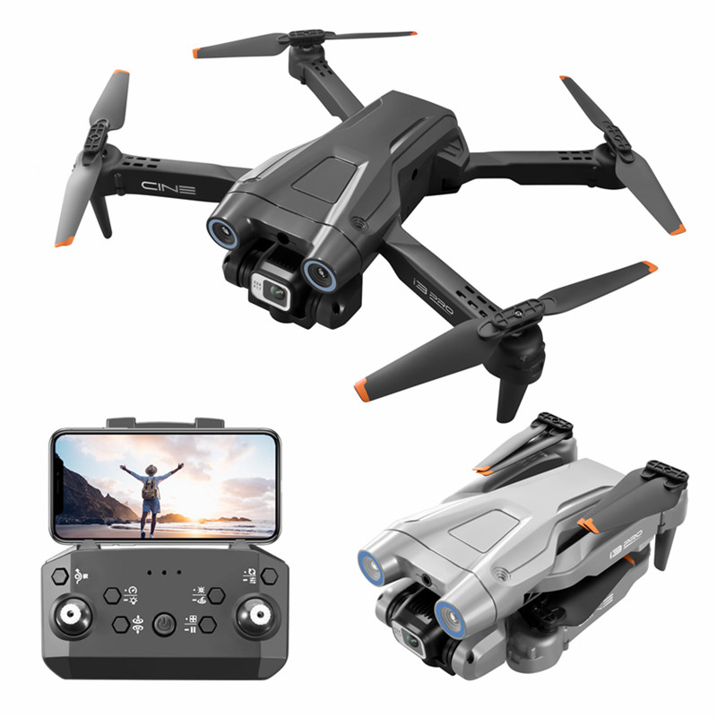 Drone I3 Pro pour éviter les obstacles à flux optique, Murah 4K HD, double caméra RC, cadeau de noël pour enfants