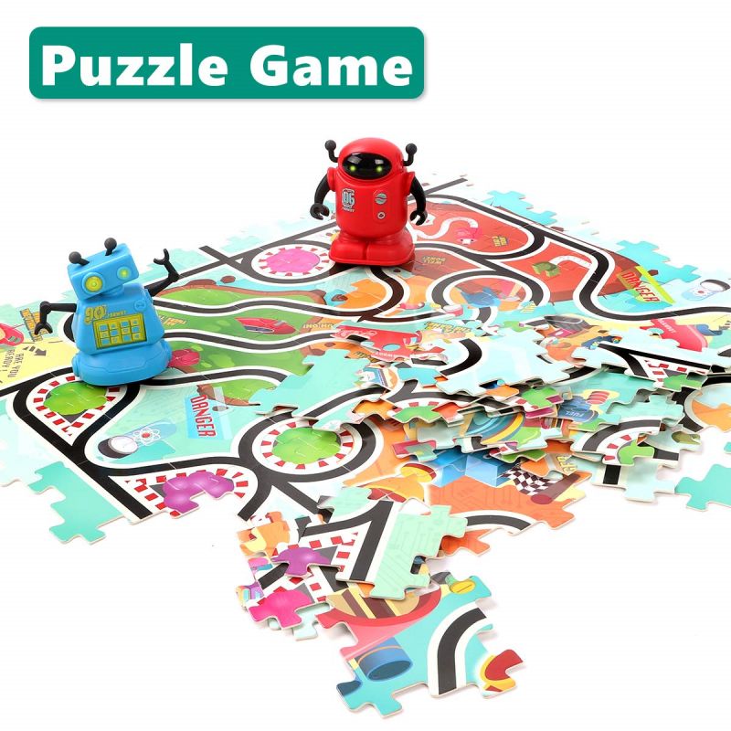 Creative Track Puzzle Race Game Induktif Robot Toys Factory