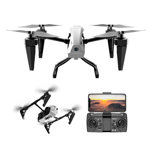 Drón KS66 100m achar eitilte 1503 drone rialaithe raidió mótair gan scuab VS DJI Inspire 2