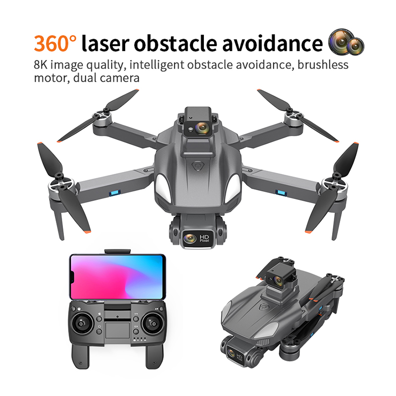 ຂາຍຮ້ອນ Waterproof 2.4G Portable Obstacle Avoidance 4K Camera RC Drones ມີກ້ອງຖ່າຍຮູບ HD ແລະ GPS