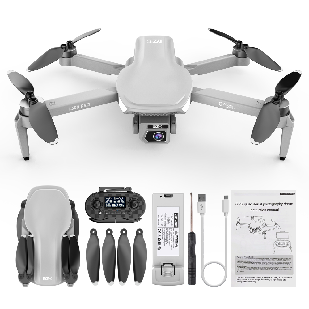 L500 Pro Professionnel Drone Kamera 4K HD 1000 M GPS'li Uzun Mesafe