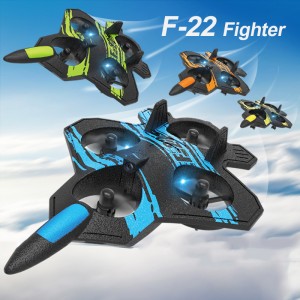 Four-Axis Aerial Photography Gravity Control RC Foam Fighter Plane Wholesale