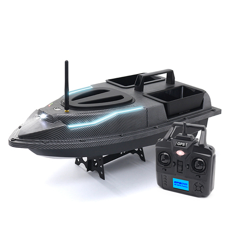 Electric 40 Point RC Fishing Bait Ship Night Light 500M Distance Auto Return Remote Control GPS RC Boat