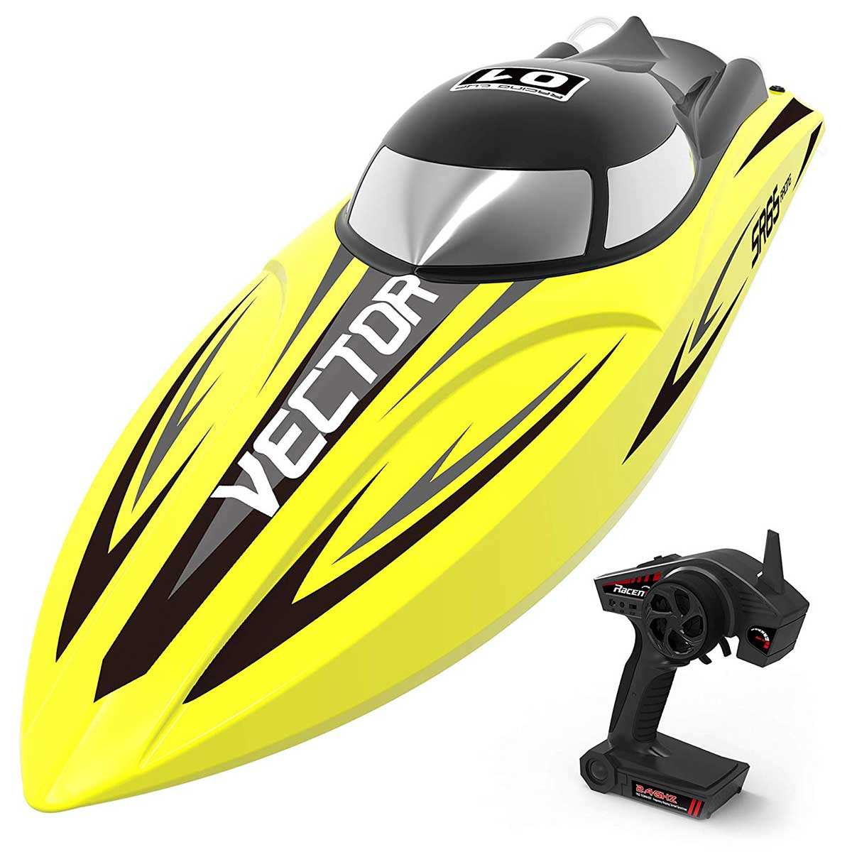 ʻO Befly 35mph Super Speed ​​RC Boat Me ka Auto Roll Back Yellow