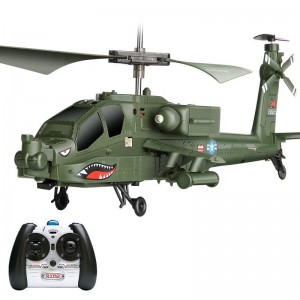Venda a l'engròs Apache S109G AH-64 Flight Infrared 3.5CH Mini model d'avió militar helicòpter RC