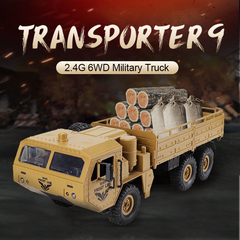 1/16 6WD 2.4GHz Off-Road RTR военна кола играчка подарък дистанционно управление RC армейски камиони за възрастни деца момчета